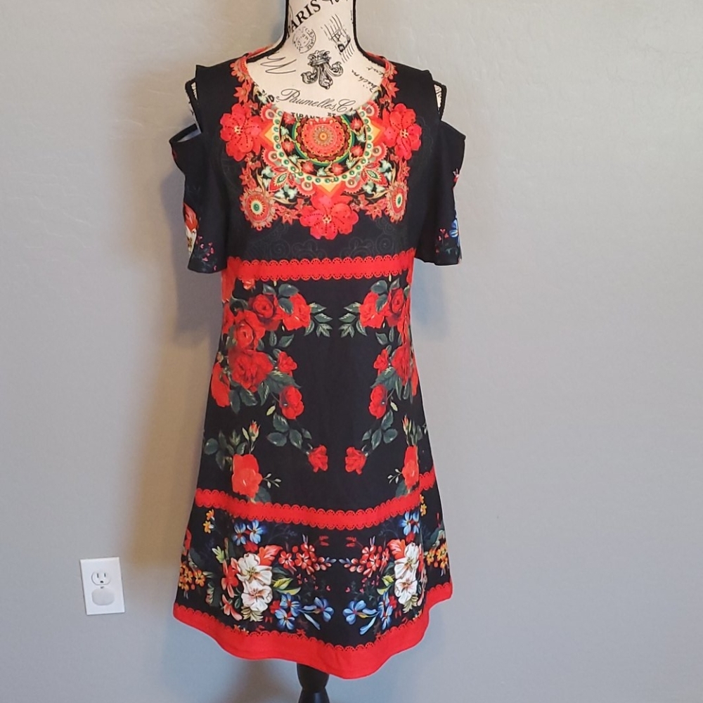 Flower print dress